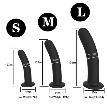 De silicona de Vinculación de la Sonda de Juguete del Sexo Anal Plug Tienda de Sexo Consolador Conjunto de Pene Polla Anal Consolador con Ventosa para Mujer y Hombre