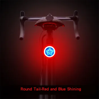 Multi Iluminación de Bicicletas Linterna de la Bicicleta Luz Trasera de Carga USB Led de Luz de la Bici de Flash Trasero Cycing Luces de la montaña Bicicleta Tija de sillín