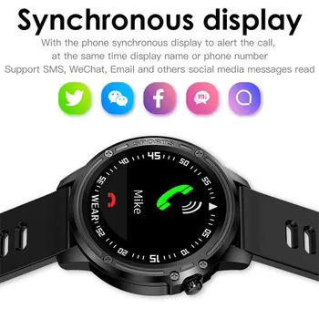 320mAh Gorila Reloj Inteligente Hombres IP68 Nadar Reloj HR ECG PPG Smartwatch Sportwatch Para Apple/Xiaomi/Huawei VS Mi Banda 4/Fit bit 5