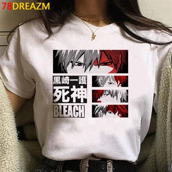 Bleach Ichigo Nota de la Muerte camiseta de mujer de la pareja la ropa tumblr estético t-shirt