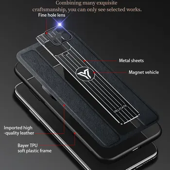 Note9 Caso Para Xiaomi Redmi Nota 9 Pro Caso Magnético de Cuero de Silicona a prueba de Golpes para el Parachoques En Xiomi Redmi Nota 9 Pro Max BackCover
