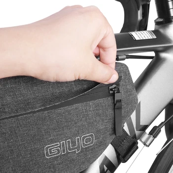 GIYO bolsa de bicicleta bicicleta triángulo marco de silla bolsa de equitación de la bolsa de bicicleta de montaña impermeable de la parte superior del tubo de marco frontal de la bolsa de bolsa de silla