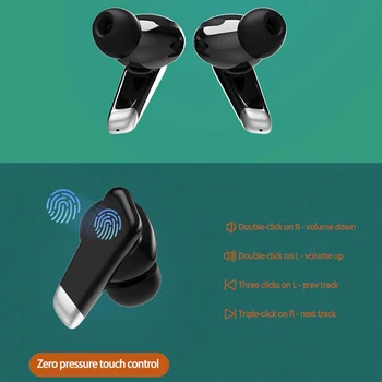 BT-J70 Inalámbrica Bluetooth Mini Auriculares Toque de Deportes de la prenda Impermeable de la Pantalla 24h Tiempo de Juego de Auriculares Con LED de Alimentación de Auriculares