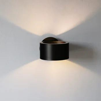Post Moderna de LED Anillo Redondo Lámpara de Pared Interiores de Lujo Creativa Sala de estar Apliques Dormitorio de la Mesilla de Decoración del Hogar de la Pared de los Accesorios de Iluminación