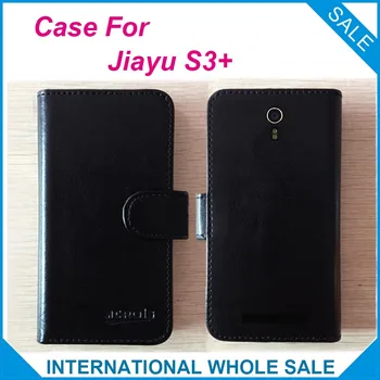 Jiayu S3+ Caso de la Alta Calidad nuevo estilo Flip estuche de Cuero para el Jiayu S3+ Caso 2 Titular de la Tarjeta de Bolsas de Cartera Seguimiento de