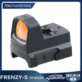 Vector Optics Frenzy-S 1x16x22 AUT Red Dot Sight Super Polímero Plástico más Ligero Rifle Alcance Real de las armas de fuego Pistolas 9MM .223