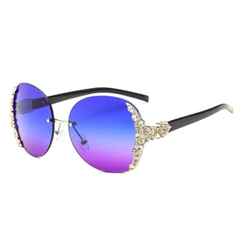 JASPEER Nueva 2020 de Diamantes de la Moda de Gafas de sol de las Mujeres de los Hombres de Metal Montura de Gafas de sol de Diseño de la Marca de la Mujer, Gafas UV400