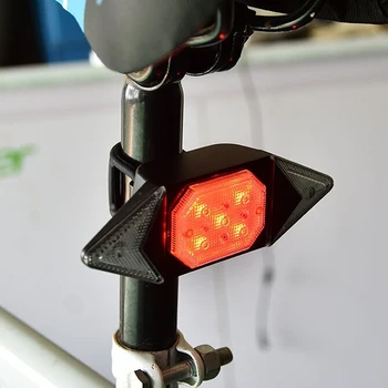 Smart Moto Control Remoto LED de la Lámpara de Advertencia de Inflexión de la Señal de Ciclismo de la luz trasera Inteligente USB Bicicleta Recargable de la Luz Trasera