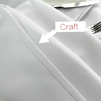 Encargo de poliéster color blanco mantel de algodón de gran tamaño 210 X 800cm mesa de comedor rectangular cubierta, se utiliza para el evento de boda caliente