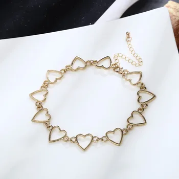 SHIXIN Moda Encantadora Corazón Gargantilla Collares para las Mujeres del Oro/de la Plata de Color de la Joyería del Collar Gargantilla Collar de Mujer de Collier 2021 Regalo