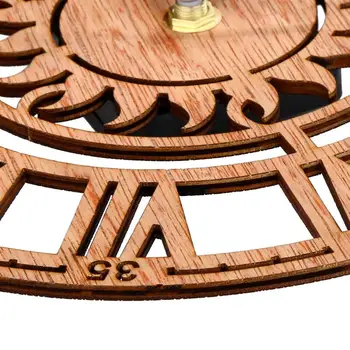 Ronda de Reloj de Pared Moderno Colgante de Madera del Reloj de la Novela de Sol en Forma de Reloj con números Romanos para Oficina o Tienda