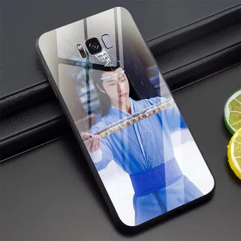 Wang Yibo El Paramo de la Cubierta del Teléfono para Samsung Nota 9 Caso de la Nota 8 de los 10 Más S7 Borde S8 S9 S10 A10 A20 A30 A40 A50 A60 A70 Vidrio