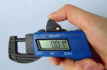 0-12.7 mm 0.01 mm de plástico digital medidor de espesores medidor probador de medición medidor de herramientas de envío gratis