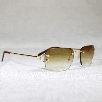 Vintage de Montura Cuadrada de Gafas de sol de los Hombres de Marco de Metal de Vasos Mujeres Oculos Sombra Accesorios para el Verano al aire libre Gafas