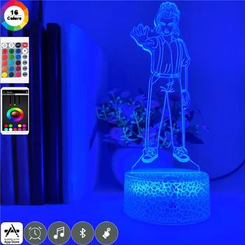 Aplicación de Control de la Película Once Cosas más extrañas Led 3d Noche de Luz de 7 Colores para los Niños Estudio de Premios para el Evento Fiesta en Casa de Decoración de la Lámpara de Mesa