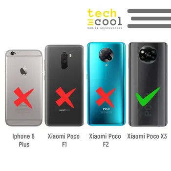 FunnyTech®Caso de Xiaomi Poco X3 l caso de diseño geométrico de Mandalas vers.6 fondo negro
