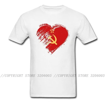 Los hombres CCCP de la Camiseta de la URSS Soviética Camiseta me Encanta Rusia camiseta Espacio Global X Cohete Programa Retro Tops Camisetas Cool Padre con la Ropa del Día