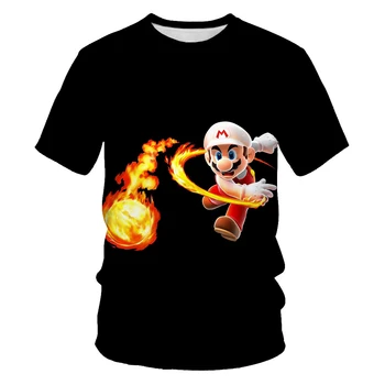 Clásico de dibujos animados Mario 3D T-shirt Nuevo Harajuku estilo de Juego Clásico de Mario Bros niños ropa de Mario Niños Niñas Ropa de Calle T-shirt