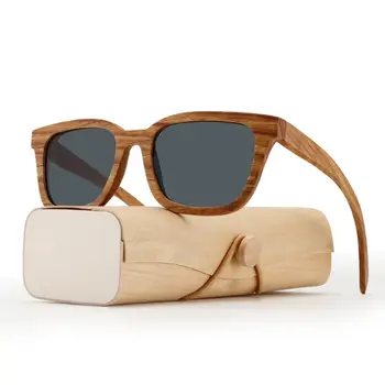 Nuevo estilo vintage Polarizado de los Hombres gafas de sol de las Mujeres de la marca de gafas de sol de Playa de Alto grado de madera anteojos macho Oculos de sol UV400