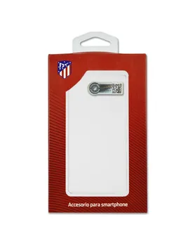 El Atlético de Madrid el iPhone 7 Plus caso transparente-rosa-atlético de Madrid licencia oficial
