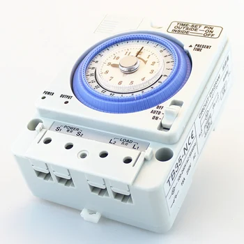 TB35N 100-240V 15A Riel Din Calentador de Agua Programable Temporizador de Tiempo de cambio de Controlador de Temporizador Mecánico Interruptor