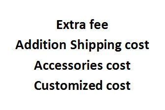 Además el coste de Envío/Accesorios/costo costo Personalizado