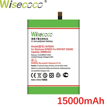 WISECOCO 15000mAh BV 9500 Batería Para Blackview BV9500 Pro MT6763T 536380 Teléfono Móvil más Reciente de la Producción de Alta Calidad de la Batería