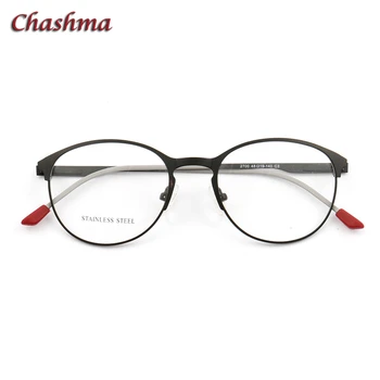 Mujeres Ronda de Anteojos gafas mujer lente de Acero Inoxidable, Marco Óptico de oculos de grau masculino optometria ojo marcos de los hombres