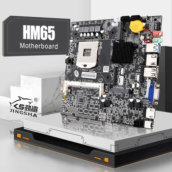 Apuesto mini ITX Intel HM65 PGA 989 placa base con hasta 8GB de memoria DDR3 y mini SATA3 mini PCIE ranura de WiFi de la ayuda