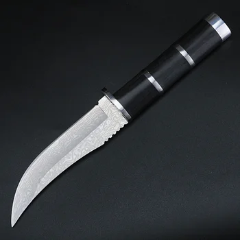 XUAN FENG acampar al aire libre cuchillo cuchilla fija 7Cr15Mov hoja de acero inoxidable táctico cuchillo de caza de la herramienta