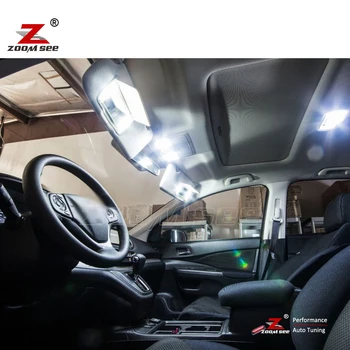 Blanco LED de la Placa de la lámpara + interior LED luz de techo + espejo del LED bombilla Para Honda Para el CR-V CRV I II III IV V MK 1 2 3 4 5 (1995-2020)
