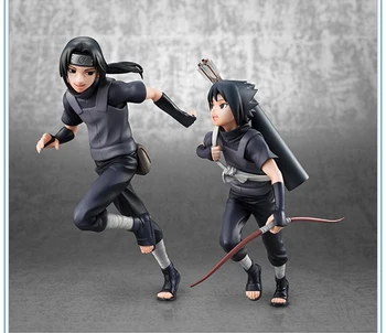 Naruto Anime Figura Juguetes Uchiha Itachi Sasuke JOYA de la Infancia de PVC Figura de Acción de Juguetes Modelo de la Colección de Muñecas de Regalo