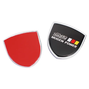 3D Mugen Logotipo para Honda CRV Acuerdo de Ajuste de Jazz Cívico H-RV Crosstour Piloto CRZ Coche Emblema de Pegatinas Insignia Auto Accesorios Exteriores