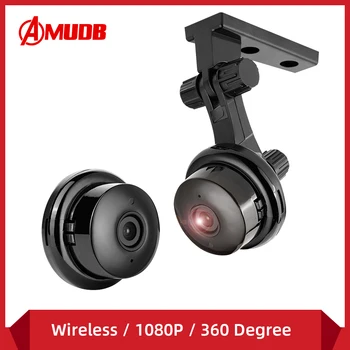 AMUDB Inalámbrica 1080P HD Cámara IP Audio bidireccional Visión Nocturna Monitor de Bebé Panorámicas de 360 Grados de la Casa de Seguridad de la WIFI de la Cámara P2P