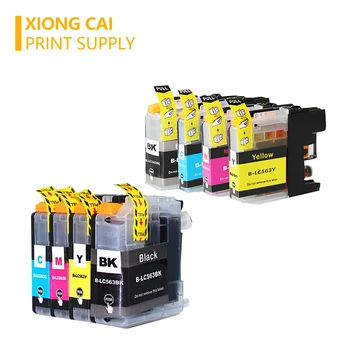 Compatible para LC563XL LC563 cartucho de tinta para brother MFC - J2310/J2510/J3520/J3720 impresora ( tinta llena)