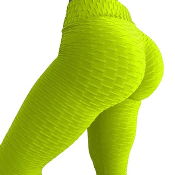 2021 Sexy Pantalones De La Yoga De La Aptitud De Los Deportes De Polainas De Jacquard De Deportes Polainas De Las Mujeres Running Pantalones De Cintura Alta De Yoga Deportivos Ajustados Pantalones