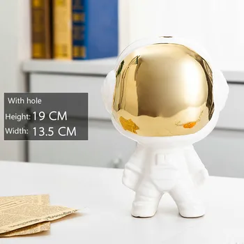Lindo Astronauta De Figurillas De Cerámica Hogar Decoración De Mesa Accesorios ElimElim