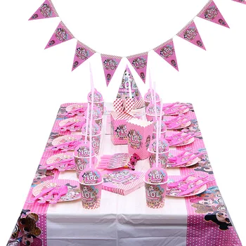 Original fiesta de cumpleaños decoraciones niños LOL muñecas Sorpresa de BRICOLAJE tema fuentes de la Decoración de la boda de Candy box