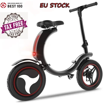 Stock en europa ! Nueva Plegable Bicicleta Eléctrica Scooter de 14 pulgadas con Neumáticos con 350W de Potencia de la Gama Larga EBike para Adultos de la UE EN STOCK