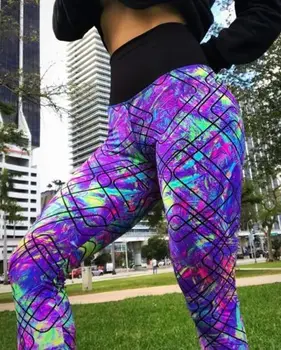 2018 Cintura Alta pantalones de yoga de calzas deportivas mujer gimnasio leggings push up Sport fitness Para Mujeres de Talla Plus
