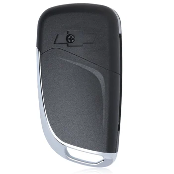 KEYECU Modificar las teclas del control Remoto Caso de shell Llavero con mando a distancia de 3 botones para Chevrolet Equinox Camaro Cruze Chispa