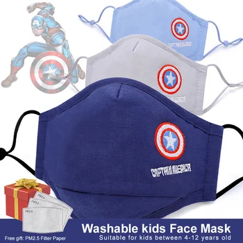 Moda superhéroe mascara masque lavable lavable niño máscara reutilizable masque enfant lavable de algodón hijo de la máscara