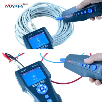 NOYAFA NF-8601S TDR Probador de Cable de Red Probador Tracker RJ45 RJ11 lan longitud del cable de teléfono tracker+POE+de PING+detector de Voltaje