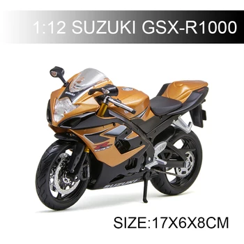 Maisto Suzuki GSX-R1000 GSXR modelo de la motocicleta 1:12 escala de la Motocicleta material Fundido Moto en Miniatura de la Carrera de Juguete De Regalo de Colección