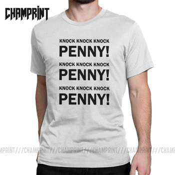Hombres Camisetas The Big Bang Theory Sheldon, Penny Hipster Camisetas de Algodón de Manga Corta de Sheldon Cooper Geek TBBT Camiseta de la Ropa
