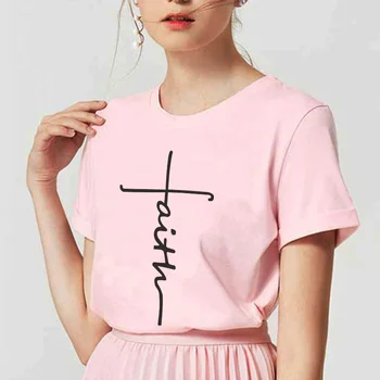 Nuevo de la Moda de Harajuku ruso Letra de la Impresión de la Ropa de la camiseta de las mujeres de corea del estilo de la Camiseta casual de color Rosa de Manga Corta t-shirt mujer