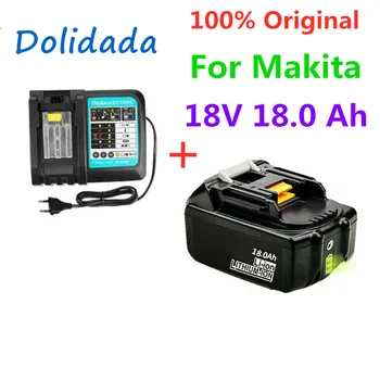 18V18Ah Batería Recargable 18000mah Li-Ion de la Batería de Alimentación de Reemplazo Batería para MAKITA BL1880 BL1860 BL1830battery+3A Cargador