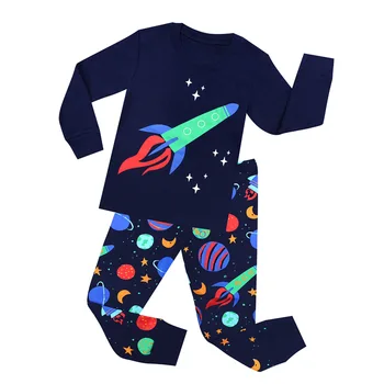100 Algodón Bebé Niños Pijamas de los Niños de la Motocicleta Pijamas Pijamas de 1-8 Años Niñas Unicornio Pijama Conjuntos de Bebé ropa de Dormir de los Niños Ropa
