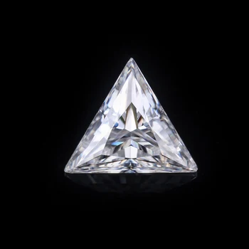 Triángulo de Corte 5x5mm-12x12mm DEF Color Blanco VVS Claridad Moissanite Suelto de piedras preciosas para la Fabricación de Joyas