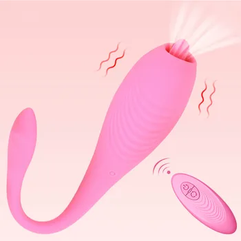 Mamadas Lamiendo Vibrador 7 Modo de la Lengua Vibrando Pezón Chupar el Sexo Oral del Clítoris, de la Vagina Estimulador del Juguete del Sexo Para las Mujeres bolas vaginales